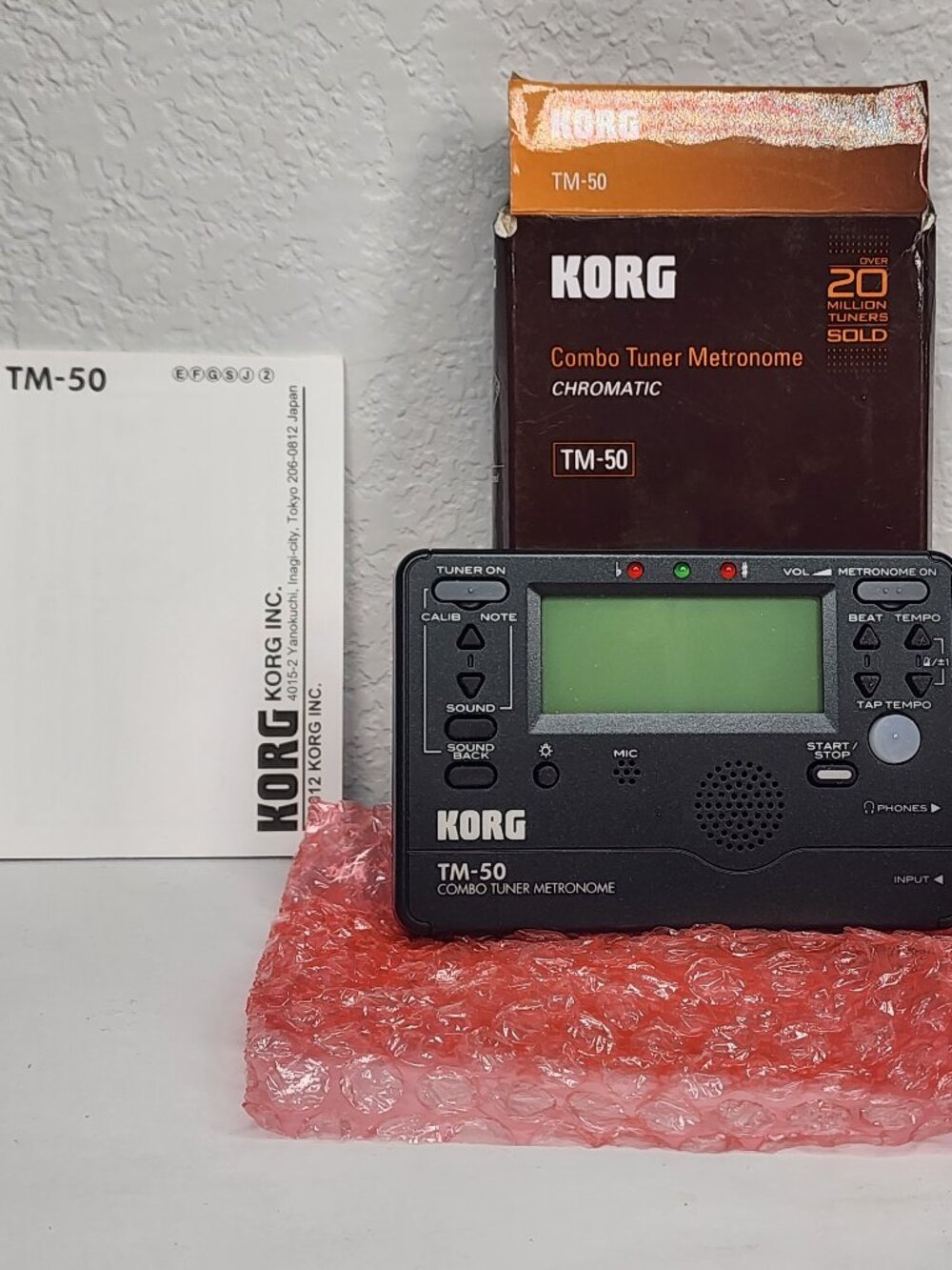 KORG TM-50 Tuner Metronome Black w/ Manual – Working